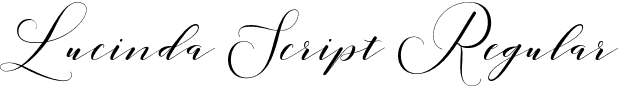 Lucinda Script Regular font - LucindaScript-vmr5M.otf