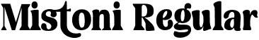 Mistoni Regular font - Mistoni.otf