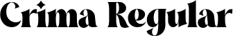 Crima Regular font - Crima.otf