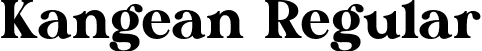 Kangean Regular font - kangean.otf