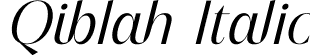 Qiblah Italic font - Qiblah-Italic.otf