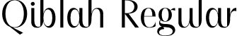 Qiblah Regular font - Qiblah.otf