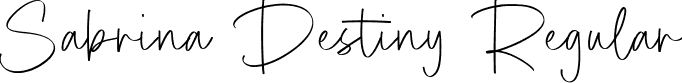 Sabrina Destiny Regular font - SabrinaDestiny-8M39B.ttf
