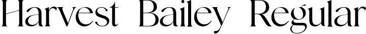 Harvest Bailey Regular font - harvestbailey.ttf