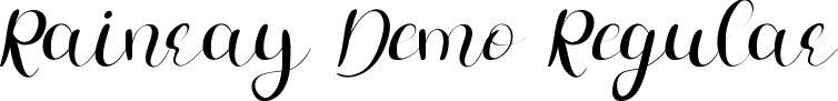 Rainray Demo Regular font - RainrayDemoRegular.ttf