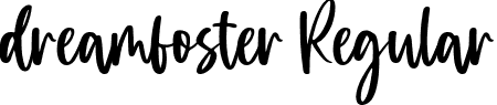 dreamfoster Regular font - dreamfoster.ttf