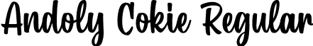 Andoly Cokie Regular font - Andoly Cokie.ttf