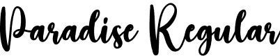 Paradise Regular font - Paradise.otf