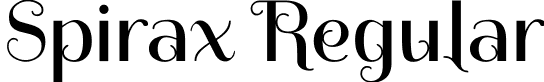 Spirax Regular font - Spirax-Regular.ttf