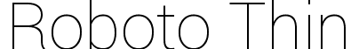 Roboto Thin font - Roboto-Thin.ttf