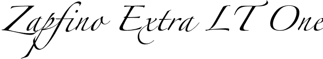 Zapfino Extra LT One font - ZapfinoExtraLT-One.otf