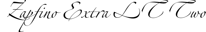 Zapfino Extra LT Two font - ZapfinoExtraLT-Two.otf