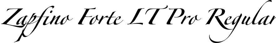 Zapfino Forte LT Pro Regular font - ZapfinoForteLTPro.otf