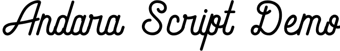 Andara Script Demo font - andara script-demo.ttf