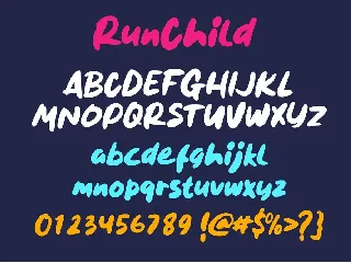 Run Child font