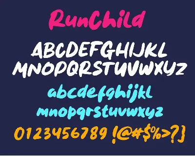 Run Child font