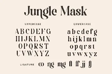 Jungle Mask font