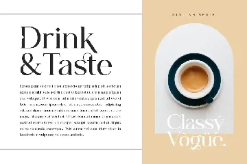 Classy Vogue - Stylish Serif font