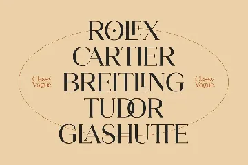 Classy Vogue - Stylish Serif font