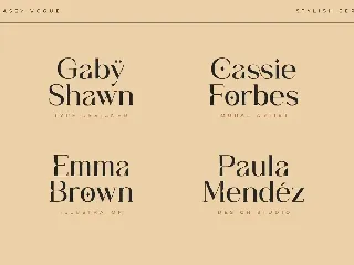 Classy Vogue - Stylish Serif font