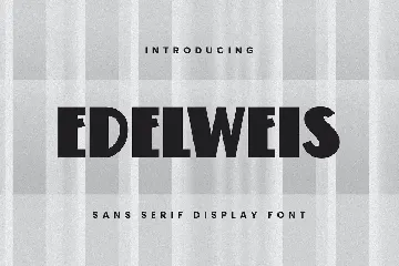 Edelweis font