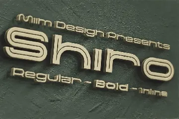 Shiro - Modern Font