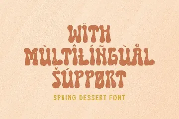 Spring Dessert font