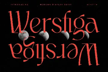 Wersfiga Modern Display Serif font