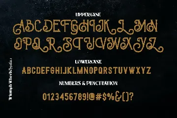 Triumph Wheels font