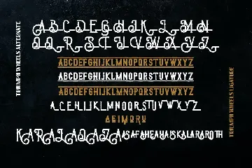 Triumph Wheels font