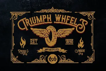 Triumph Wheels font