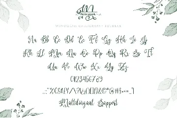 Monogram Calligraphy font