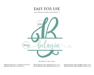 Monogram Calligraphy font