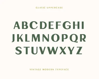Glatic Vintage Modern Typeface font