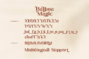 Balboa Magic - Modern Serif Font