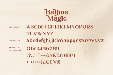 Balboa Magic - Modern Serif Font