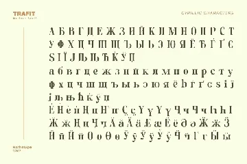 Trafit font