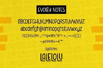 Evoley Notes - Handwritten Font