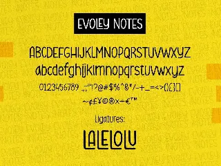 Evoley Notes - Handwritten Font
