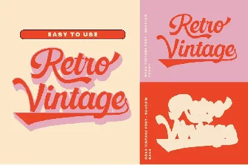 Retro Vintage - Groovy Font