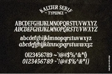 Kaltjer - Serif Font