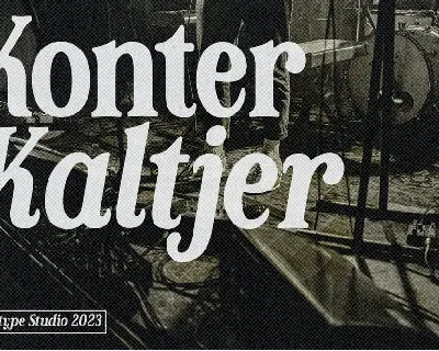 Kaltjer - Serif Font