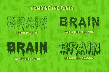 Brain Melt Halloween Font