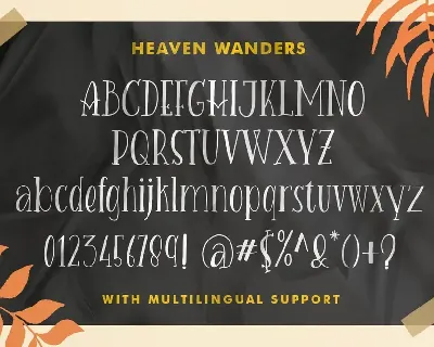 Heaven Wanders font