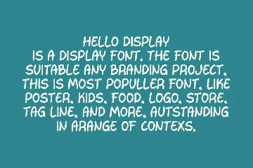 Hello Display - Brush Font