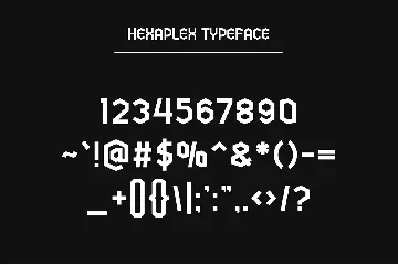 Hexaplex - Geometric Typeface font