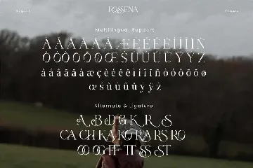 Rossena font