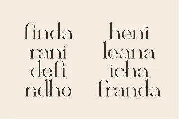 Calina serif classy font