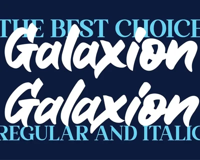 Galaxion Brush font