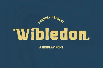 Wibledon A Display Font LS